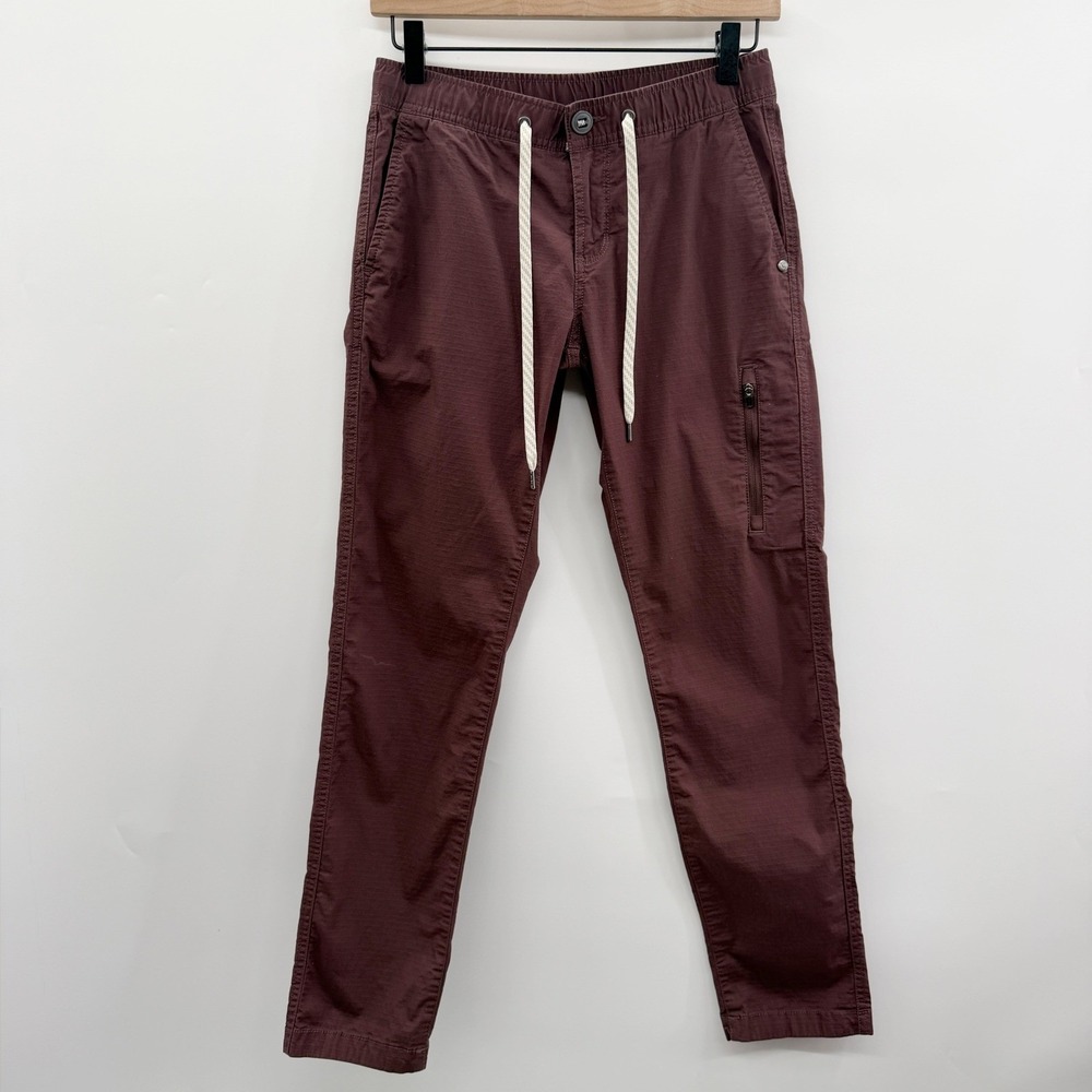 Vuori Ripstop Pants in Chestnut Purple Brown Size XS - Picture 2 of 11